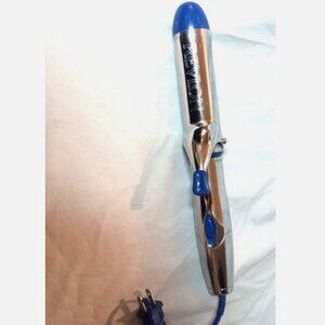 Revlon 1.5" Barrel Curling Iron RV032 Platinum Touch Silver Styling Tool